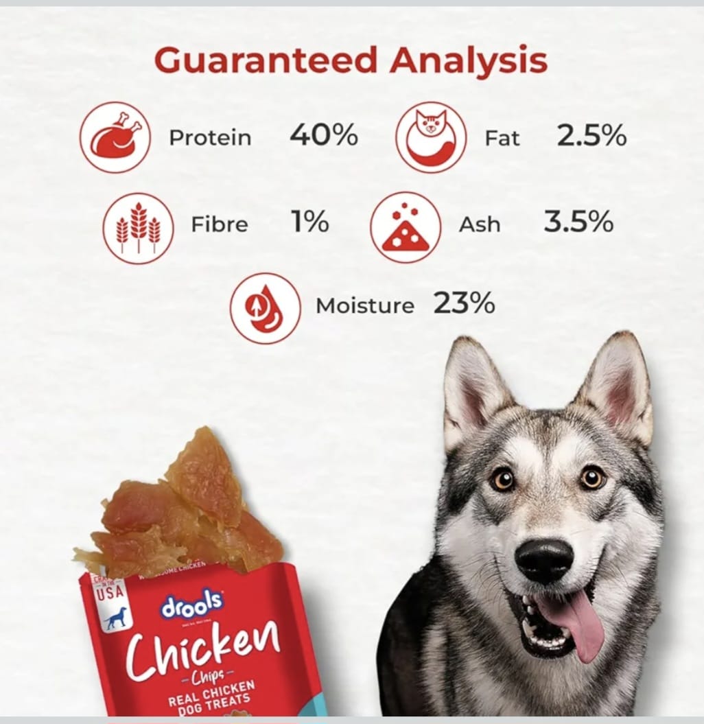 Drools Real Chicken Chips, Dog Treats