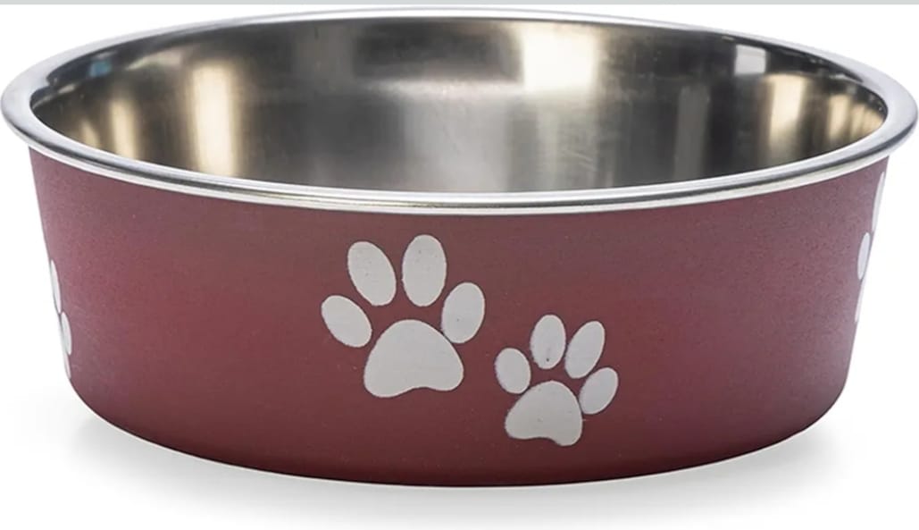 Dog and Cat Bella Bowls Merlot Red
