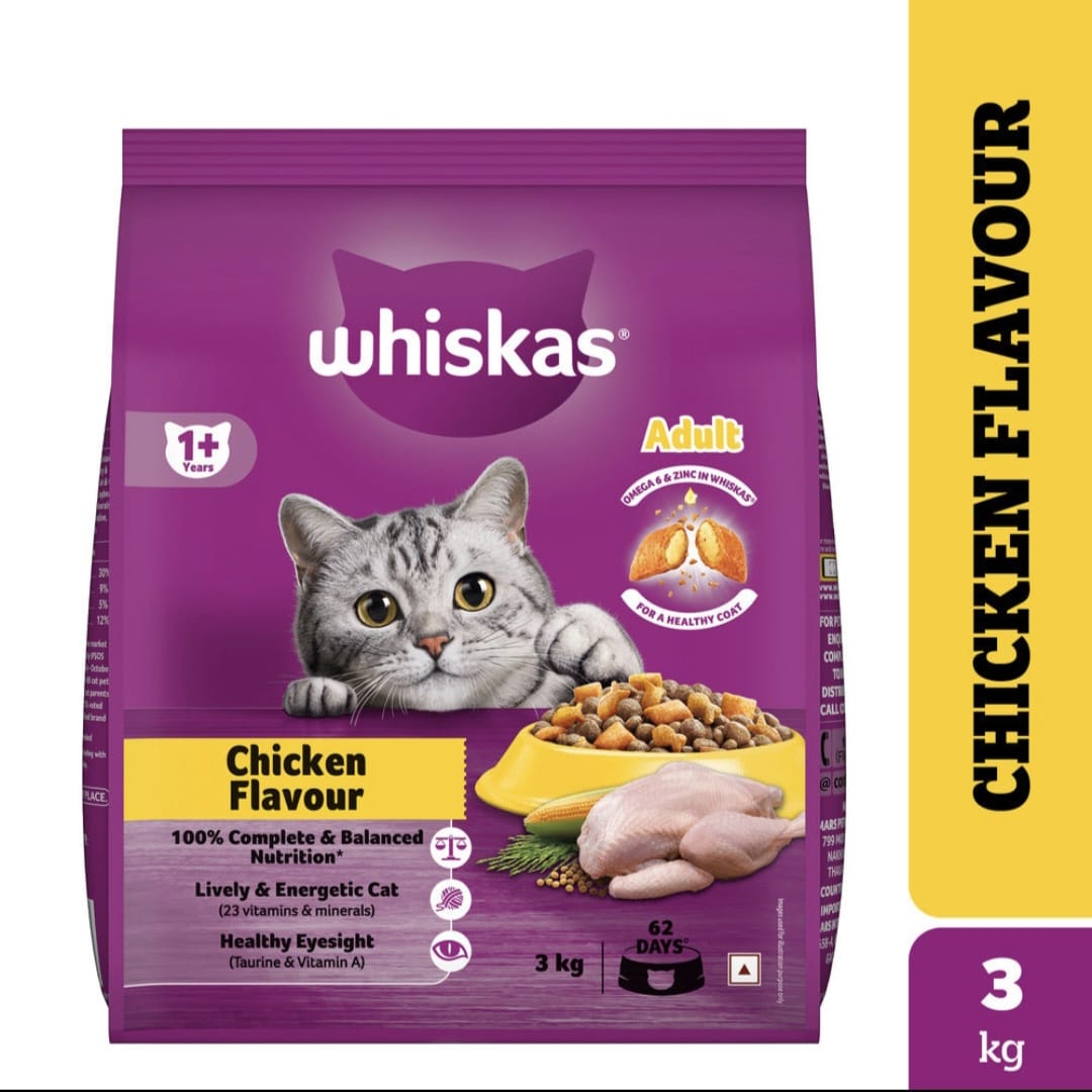 Whiskas Chicken Flavour Adult Cat Dry Food