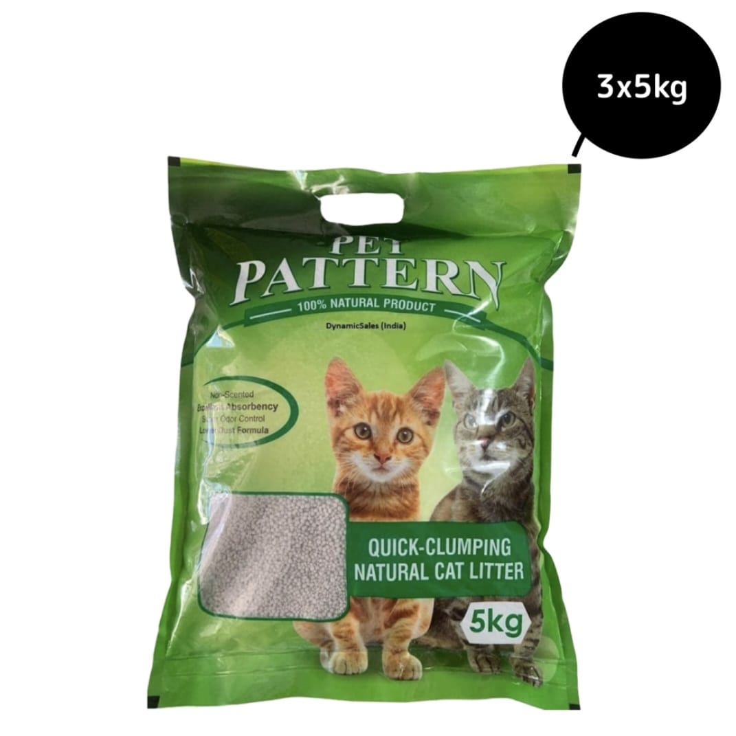 Pat Pattern Natural Clay Quick Clumping Cat Litter
