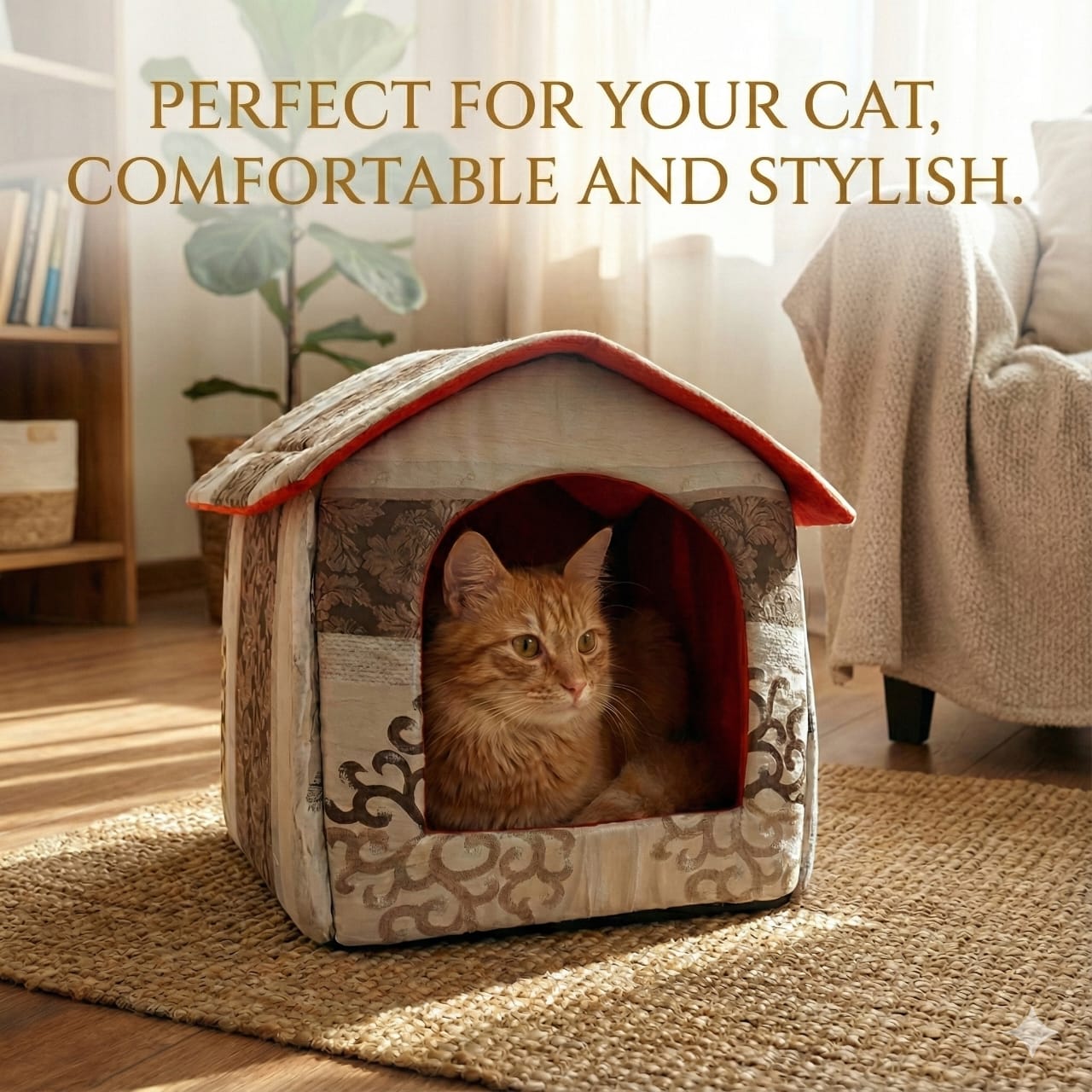Cat and Dog House, Comfortable and Cozy, Perfect your Furry Friend, with Unique Design