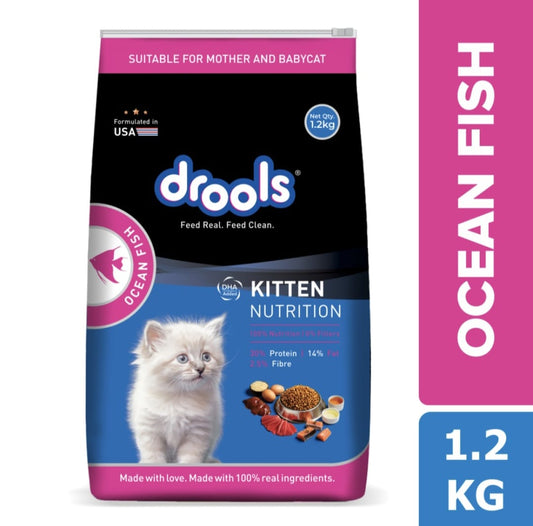 Drools Ocean Fish Kitten Cat Dry Food