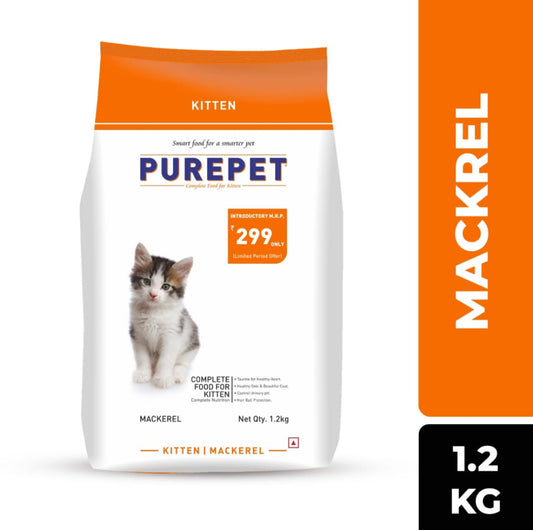 Purepet Kitten Mackerel Cat Dry Food