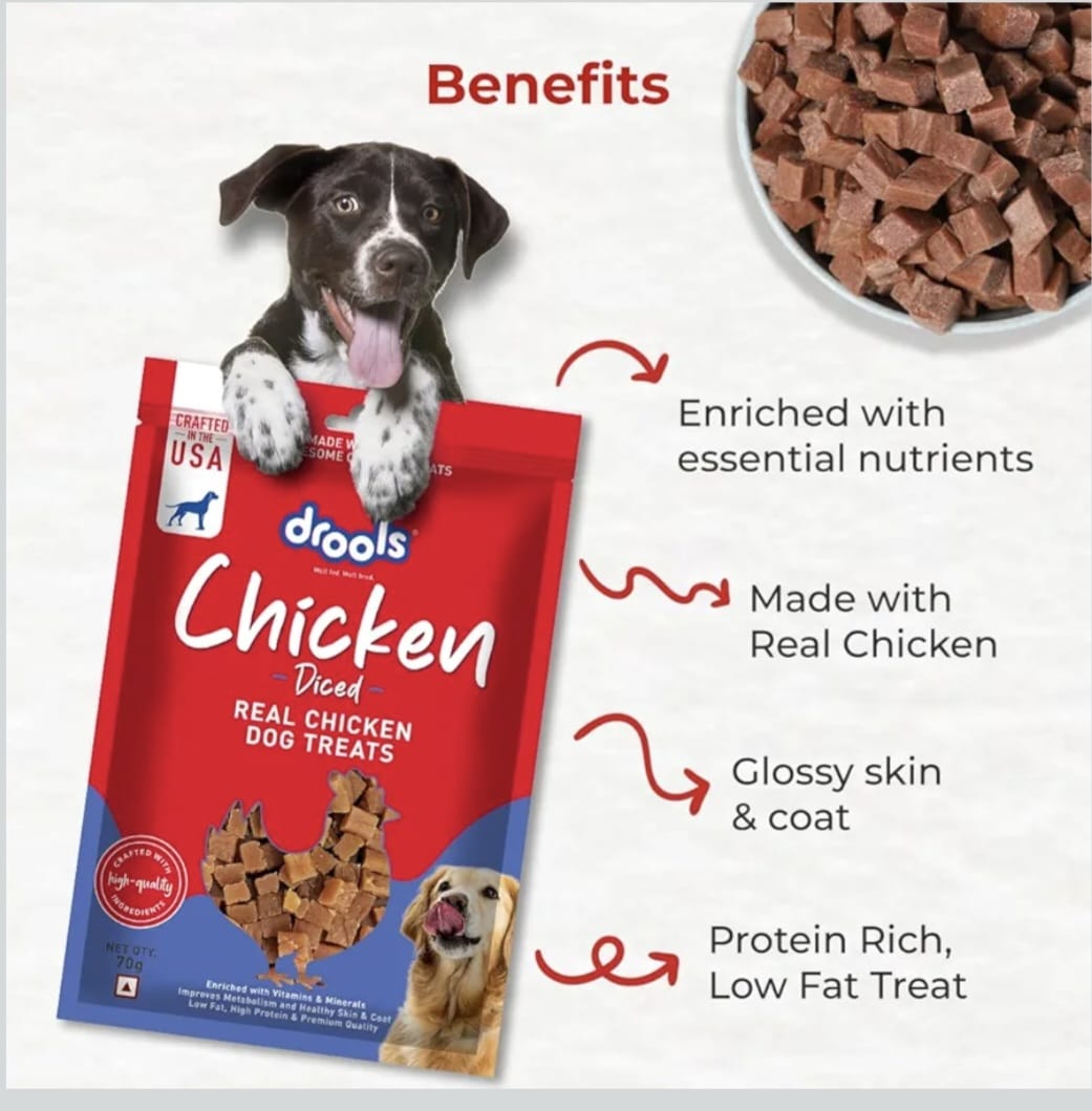 Drools Chicken Diced Dog Treats