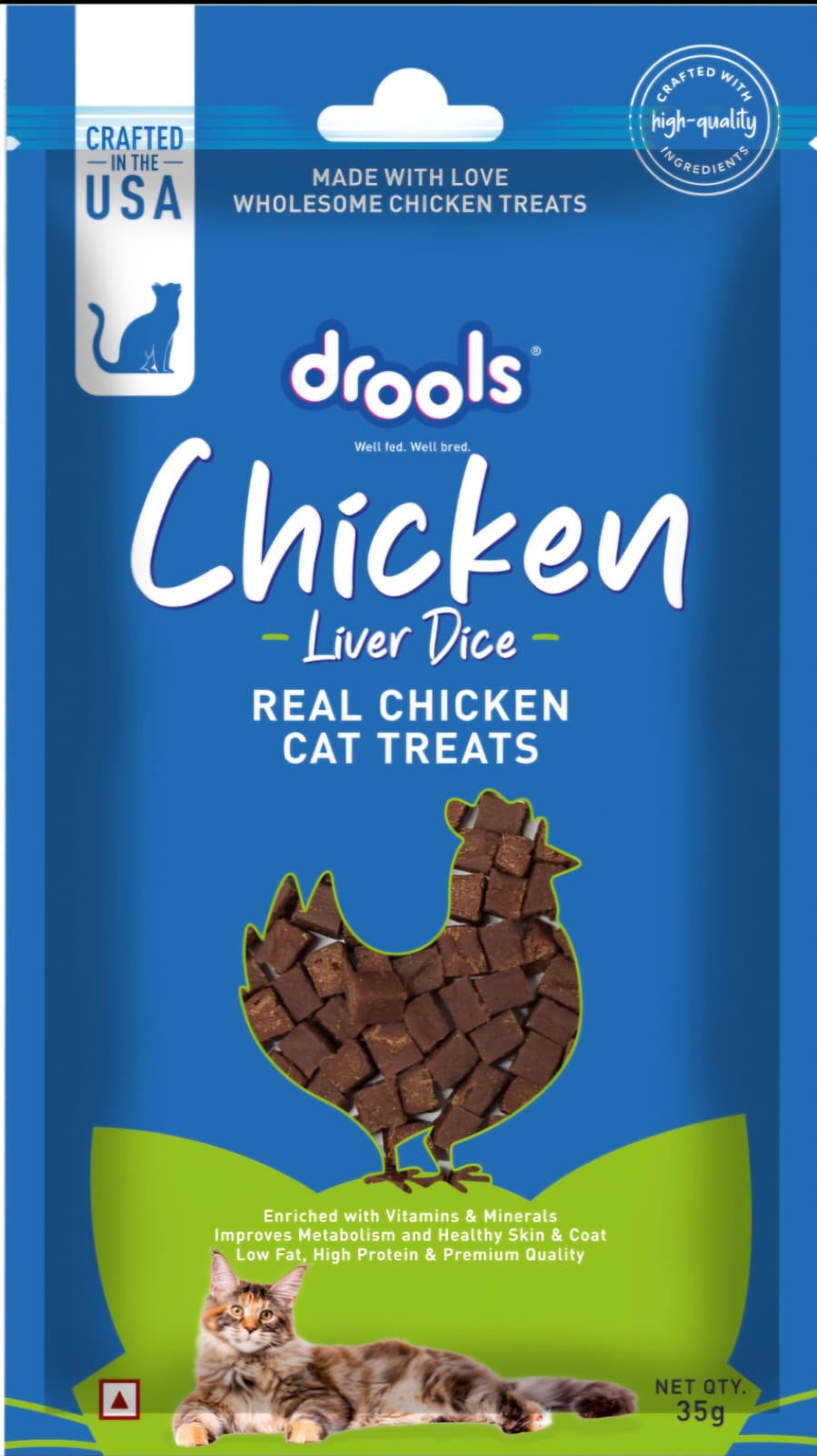 Drools Chicken Liver Dice Cat Treats