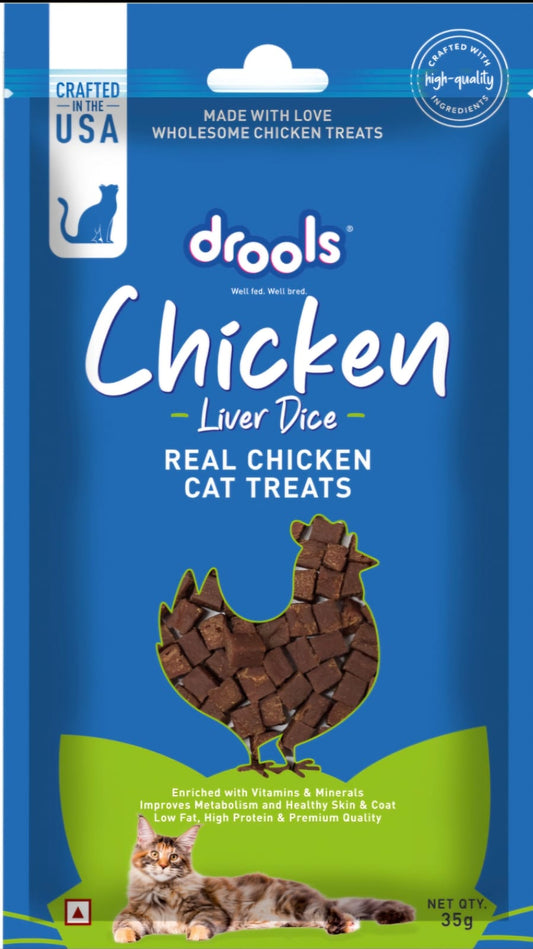 Drools Chicken Liver Dice Cat Treats