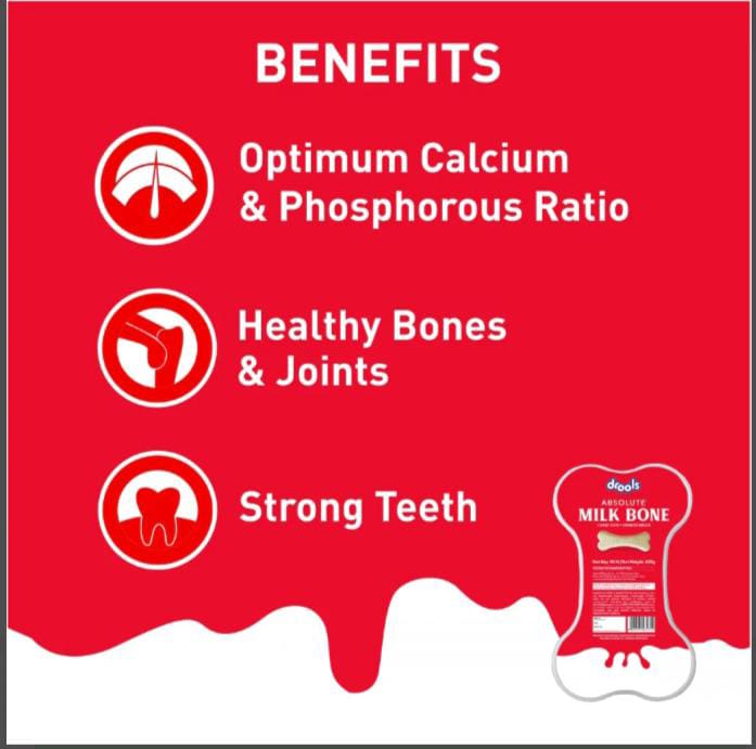 drools Absolute Calcium Milk Bone Jar for Dogs
