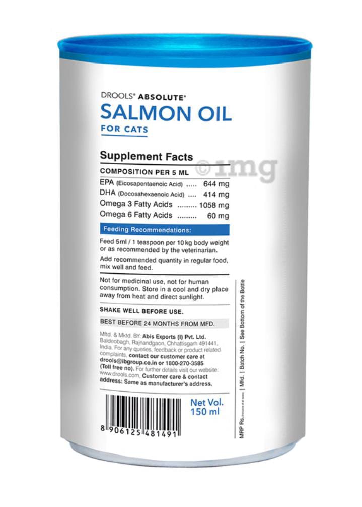 Drools Absolute Syrup Salmon Oil for Cats
