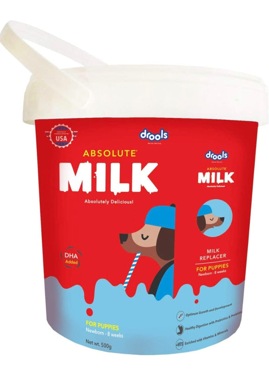 Drools Absolute Liquid Mik for Newborn Puppy Dod, 500G Pack