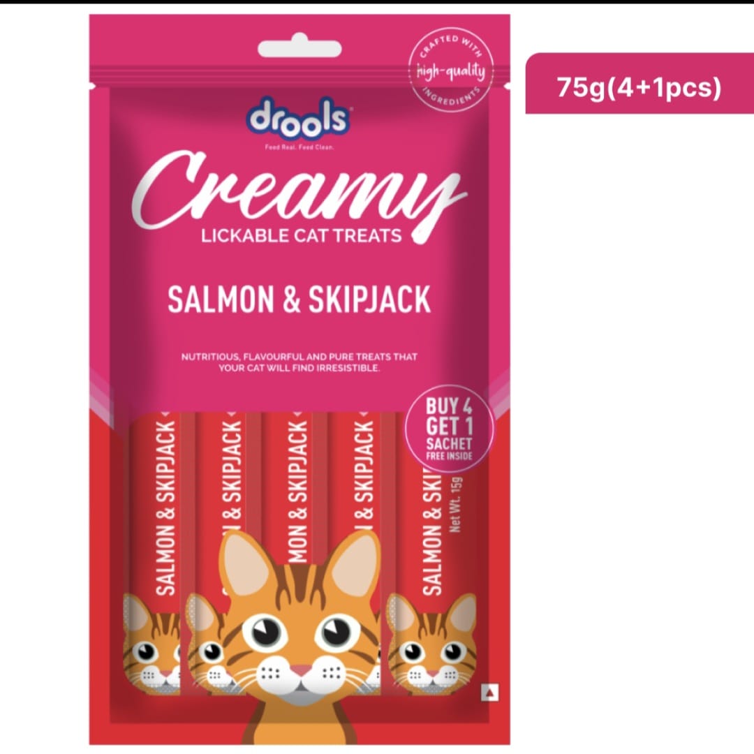 Drools Salmon & Skipjack Creamy Cat Treats