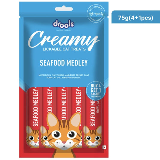 Drools Seafood Medley Creamy Cat Treats