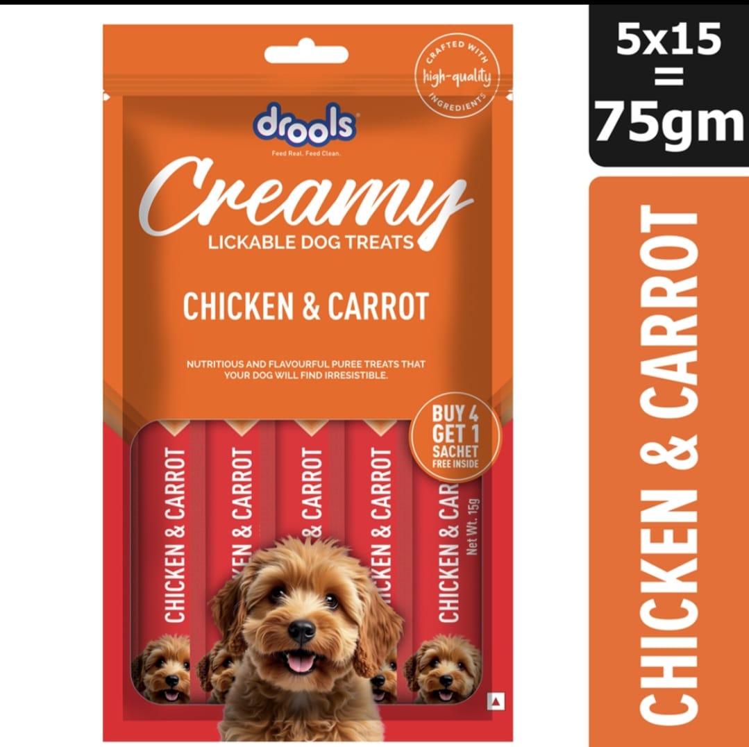 Drools Chicken & Carrot Creamy Dogs Treats