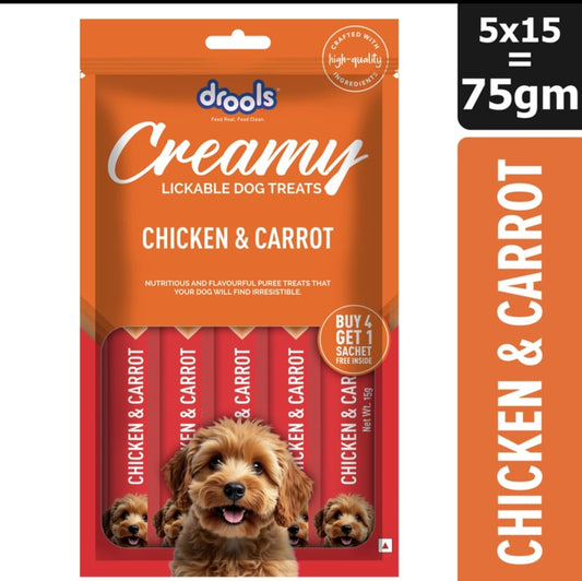 Drools Chicken & Carrot Creamy Dogs Treats