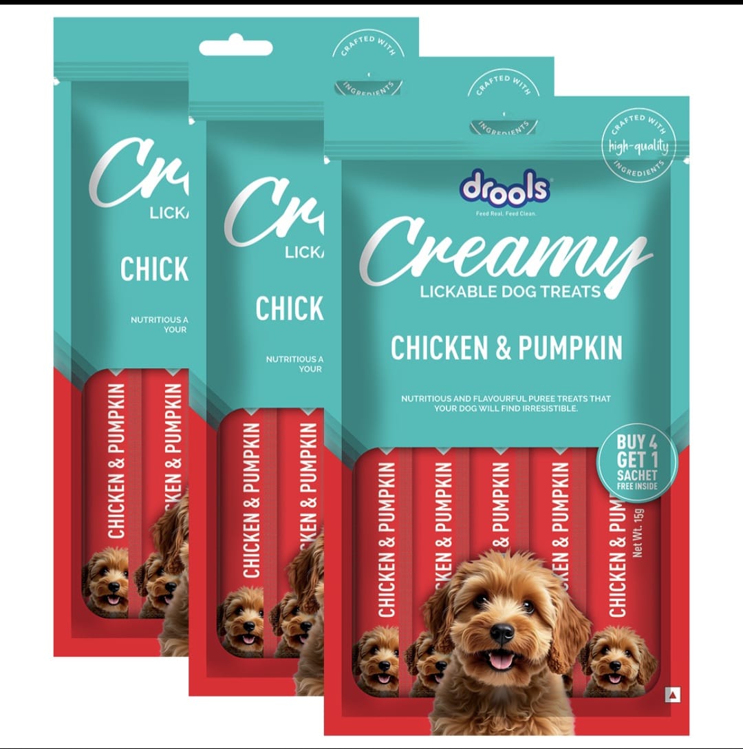Drools Chicken & Pumpkin Creamy Dogs Treats