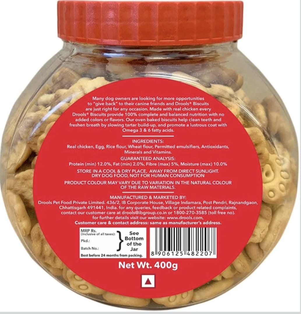 Drools Chicken and Egg Biscuit Dog Treats