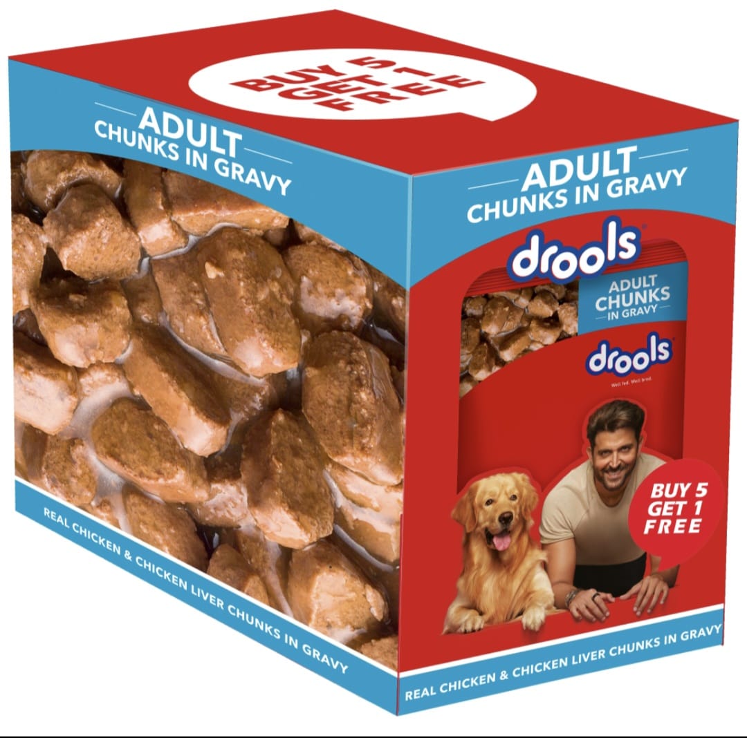 Drools Real Chicken & Chicken Liver Chunks in Gravy Adult Dog Wet Food