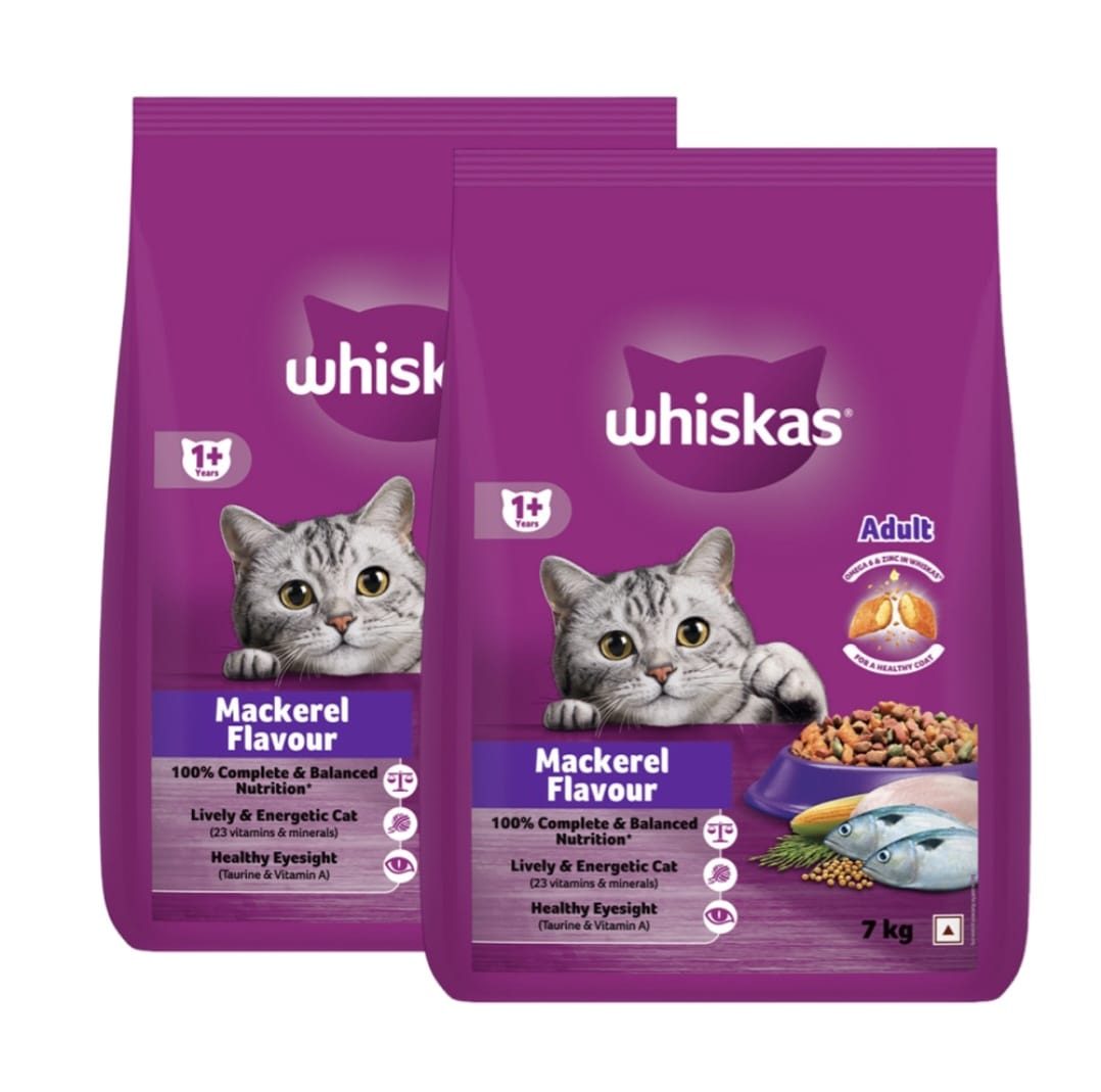 Whiskas Mackerel Flavour Adult Cat Dry Food