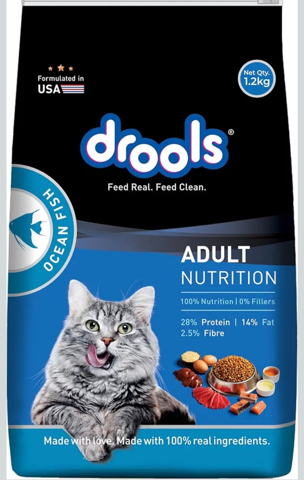Drools Ocean Fish Adult Cat Dry Food