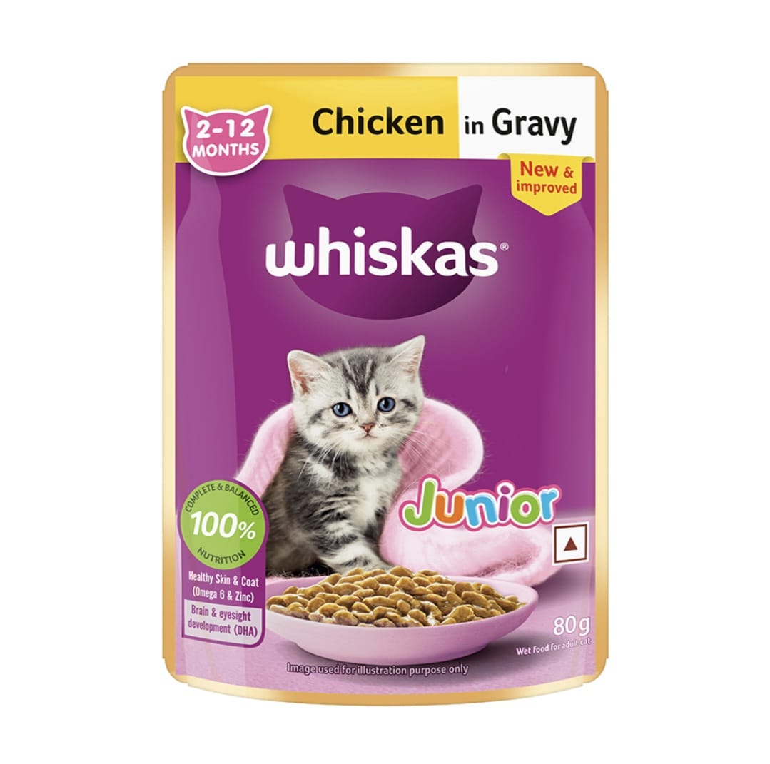 Whiskas Chicken in Gravy for Junior Cat (2-12Months)