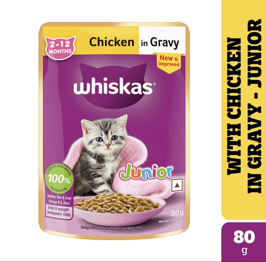 Whiskas Chicken in Gravy for Junior Cat (2-12Months)