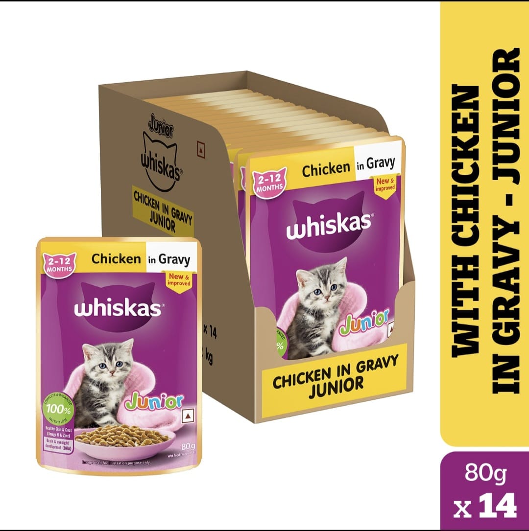 Whiskas Chicken in Gravy for Junior Cat (2-12Months)