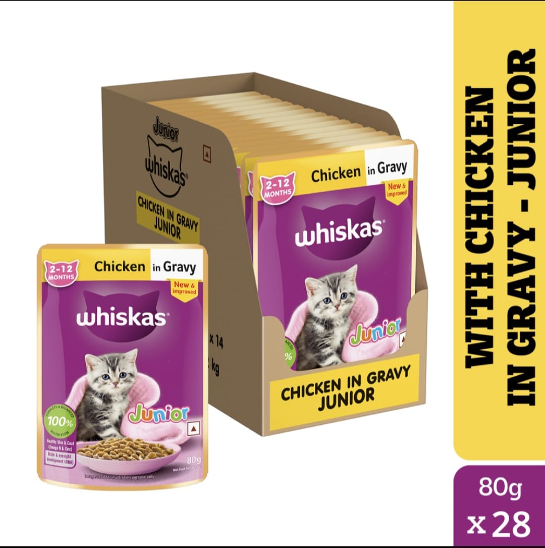 Whiskas Chicken in Gravy for Junior Cat (2-12Months)
