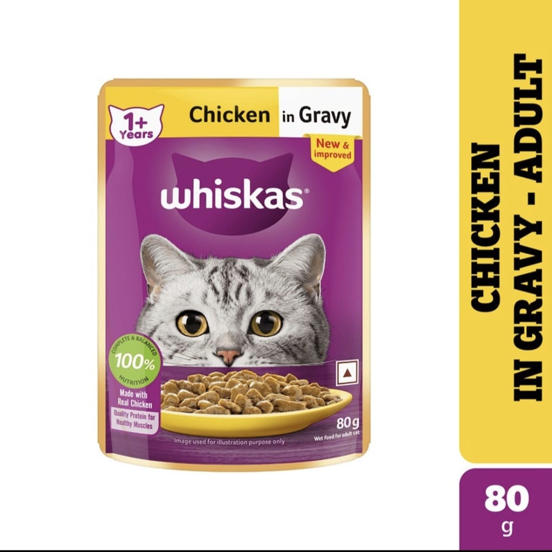 Whiskas Chicken in Gravy for Adult Cat (1+ Years)