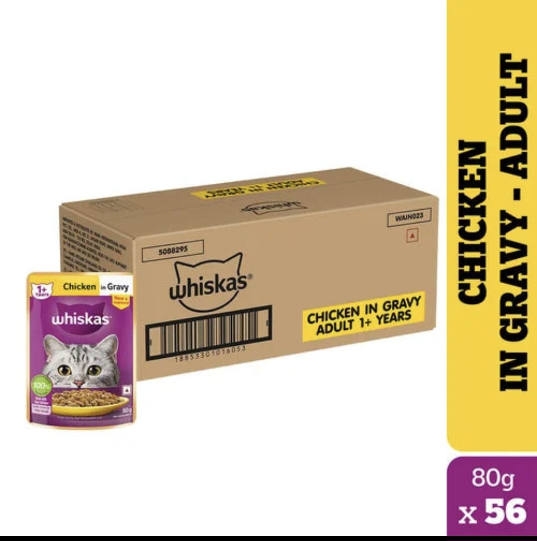 Whiskas Chicken in Gravy for Adult Cat (1+ Years)