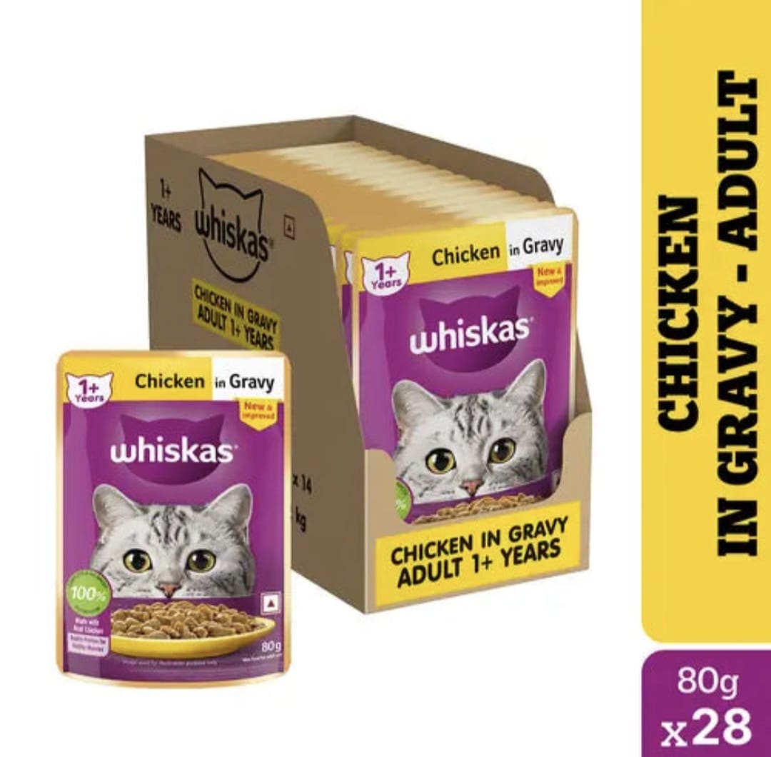 Whiskas Chicken in Gravy for Adult Cat (1+ Years)