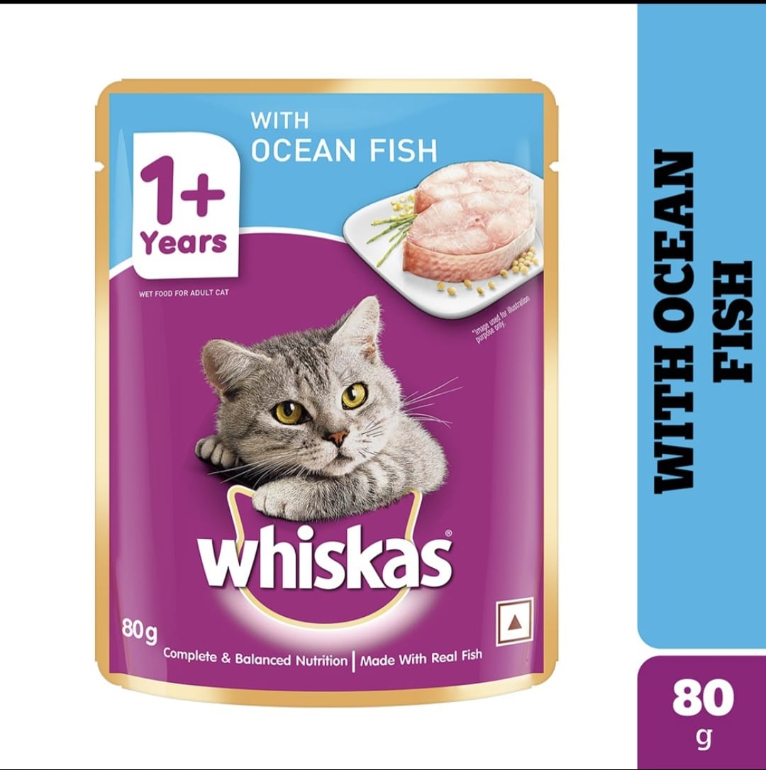 Whiskas Ocean Fish in Jelly for Adult Cat (1+ Years)