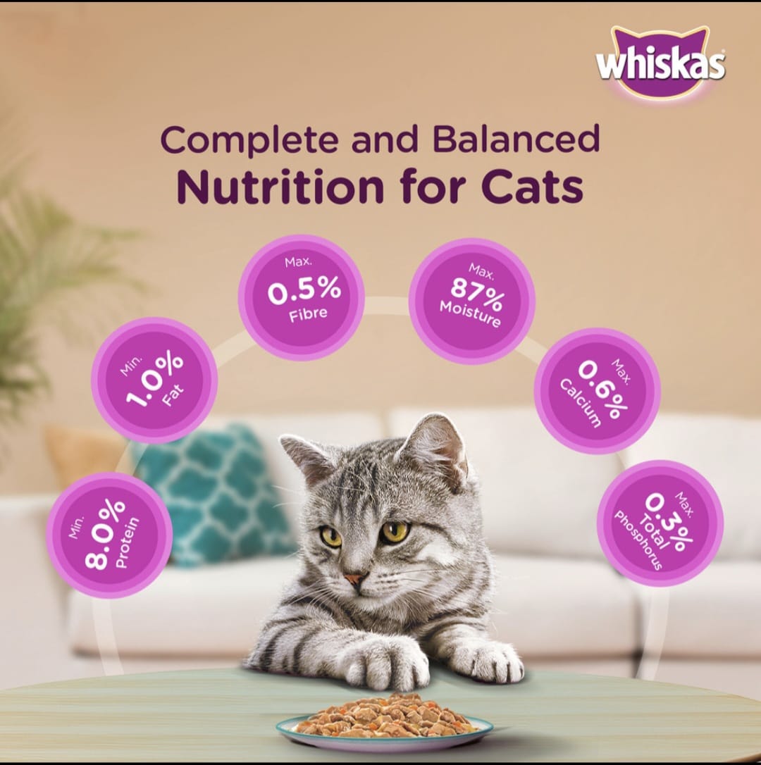 Whiskas Salmon in Gravy for Adult Cat (1+ Years)