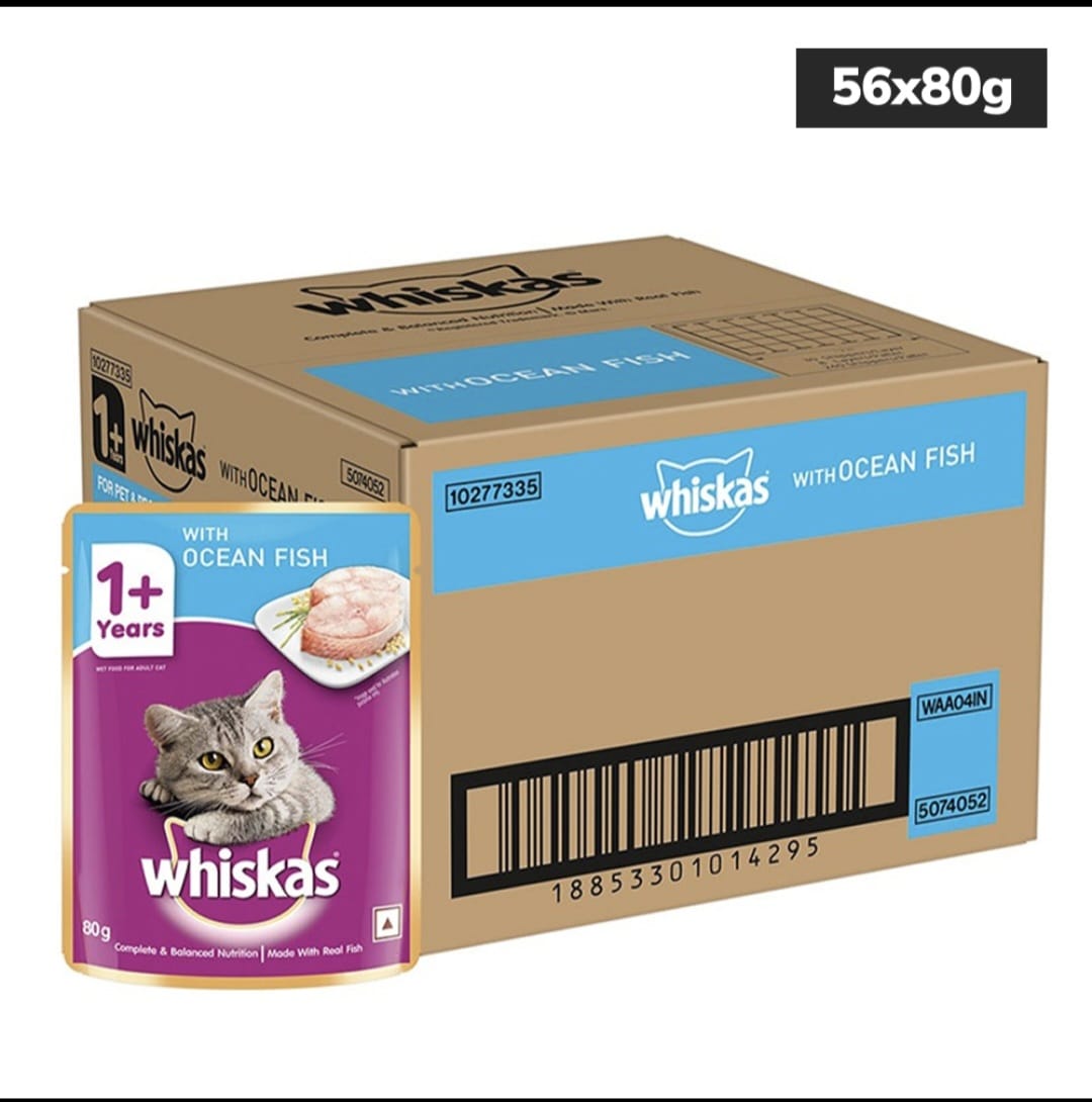 Whiskas Ocean Fish in Jelly for Adult Cat (1+ Years)