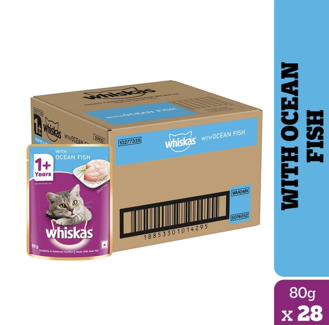 Whiskas Ocean Fish in Jelly for Adult Cat (1+ Years)
