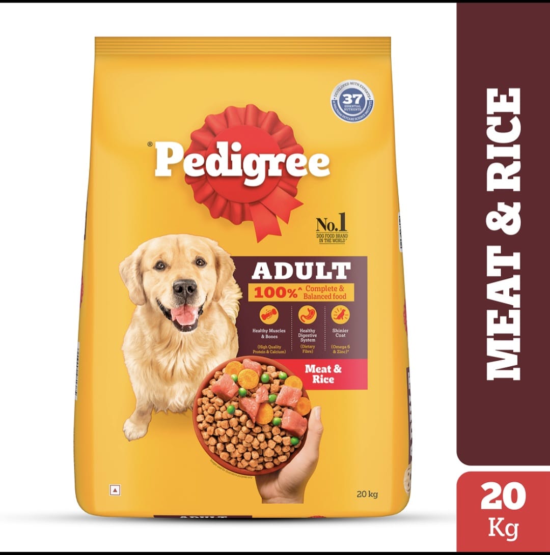Pedigree Meat & Rice Adult Dog Dry Food
