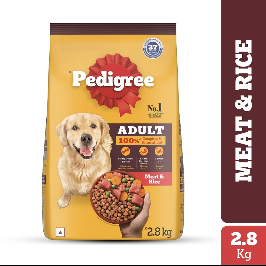 Pedigree Meat & Rice Adult Dog Dry Food