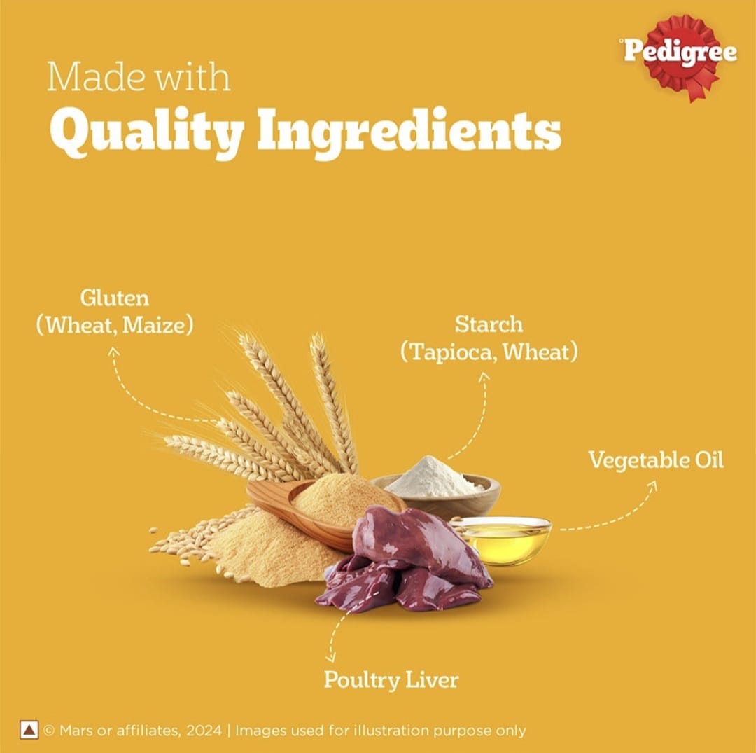 Pedigree Roasted Lamb Flavour Tasty Jerky Dogs Treats