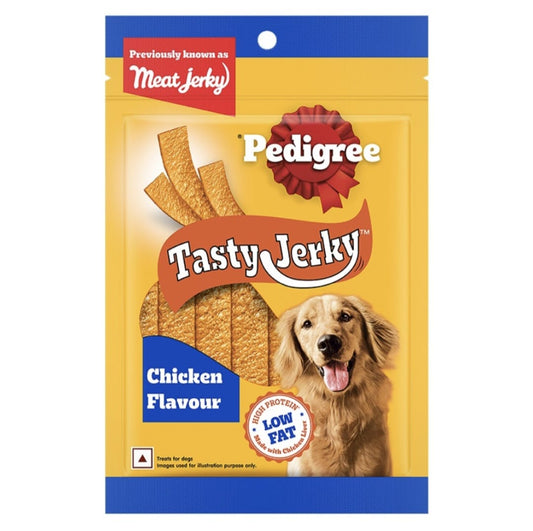 Pedigree Chicken Flavour Tasty Jerky Dogs Treats