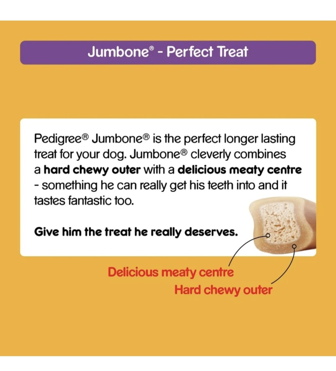 Pedigree Jumbone Chicken & Rice Adult Dog Treat(2 Stick, Dog Dental Treat)