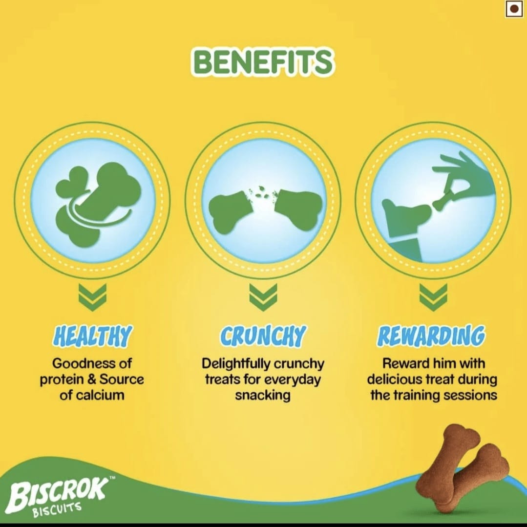 Pedigree Chicken Flavour Biscrok Biscuits for Dogs(500gm)