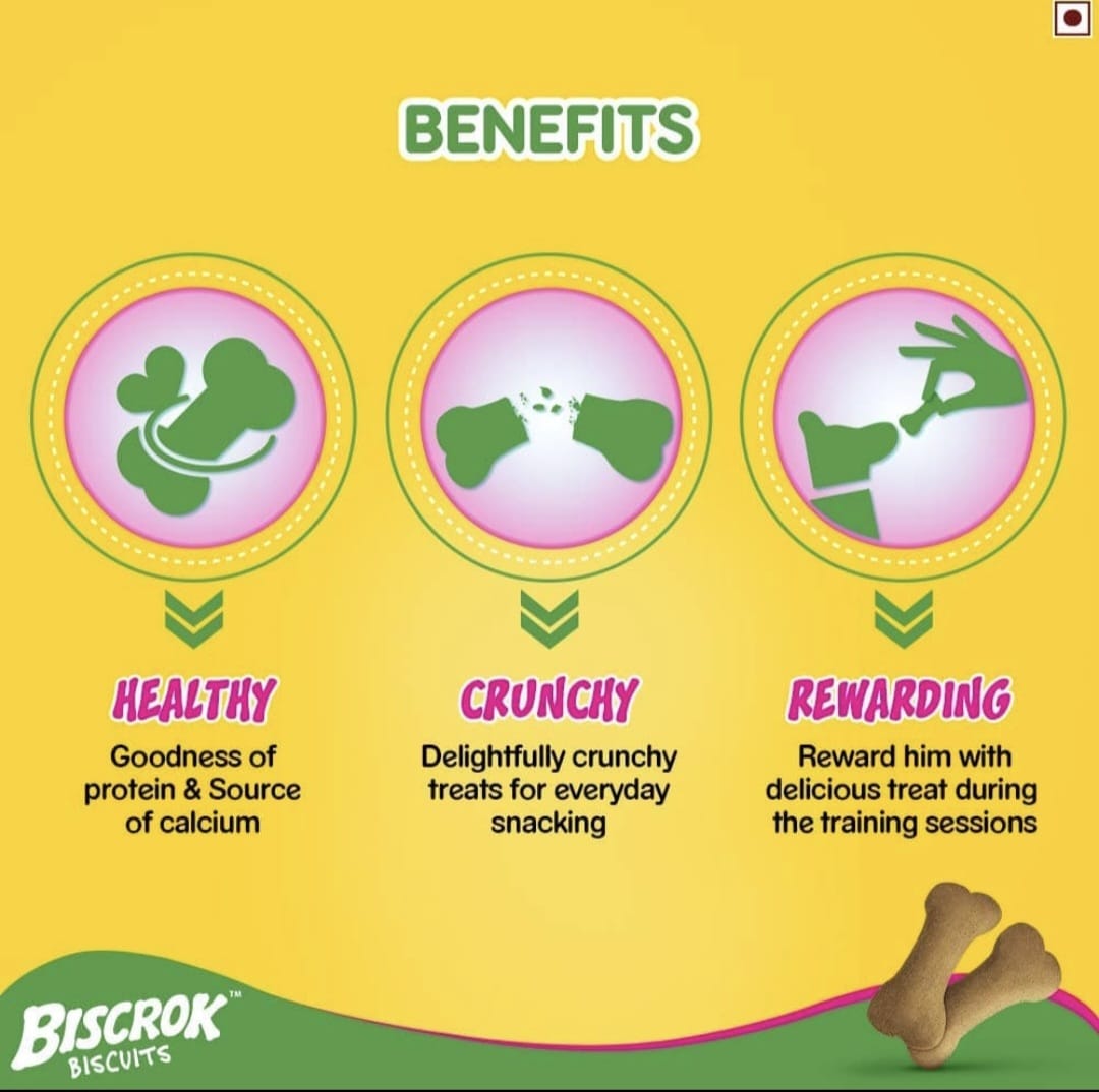 Pedigree Lamb Flavour Biscrok Biscuits for Dogs(500gm)