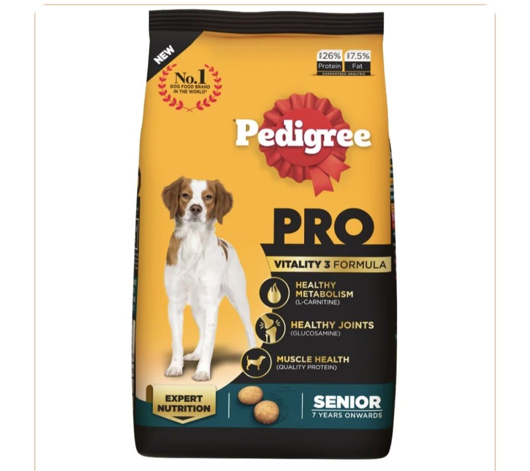 Pedigree Pro Senior 7 Year Onwards Dog Dry Food