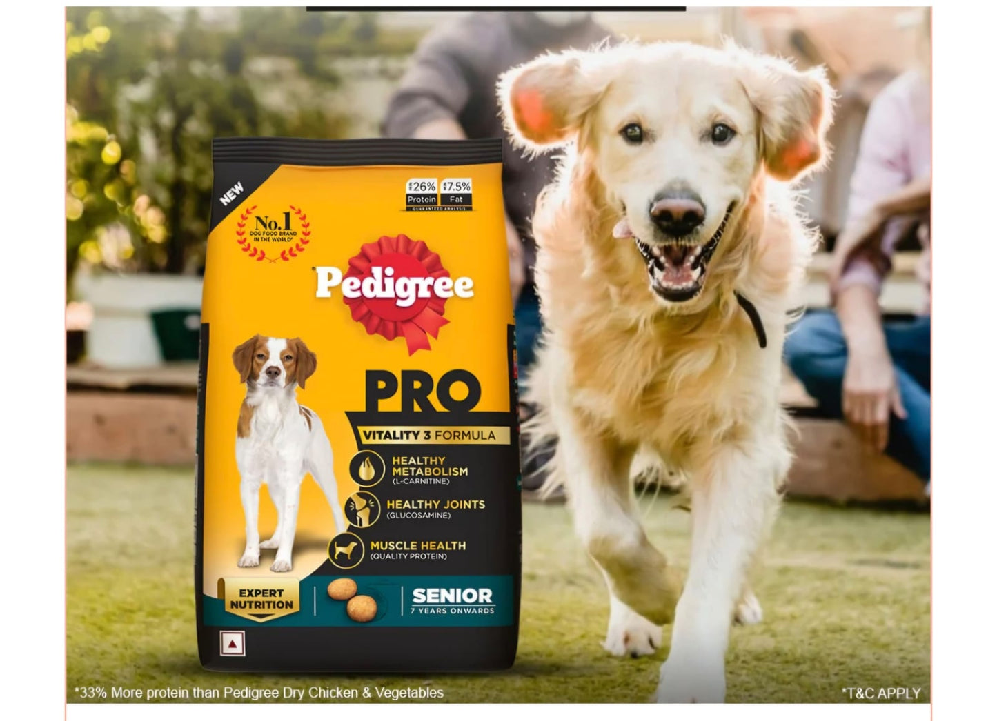 Pedigree Pro Senior 7 Year Onwards Dog Dry Food