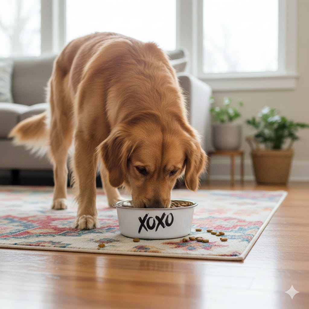 Cat and Dog Stainless Steal Feeding Bowl(XOXO)