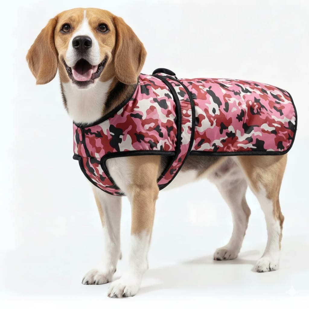 DOG Jacket & Dog Coat for Winter Ultra Warm Camouflage Army Coat Thicker Fleece Dog Hoodie Vest for Cold Weather in Different Colours  and Sizes Cloth