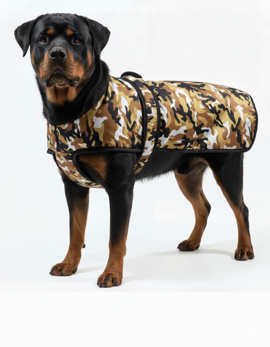 DOG Jacket & Dog Coat for Winter Ultra Warm Camouflage Army Coat Thicker Fleece Dog Hoodie Vest for Cold Weather in Different Colours  and Sizes Cloth