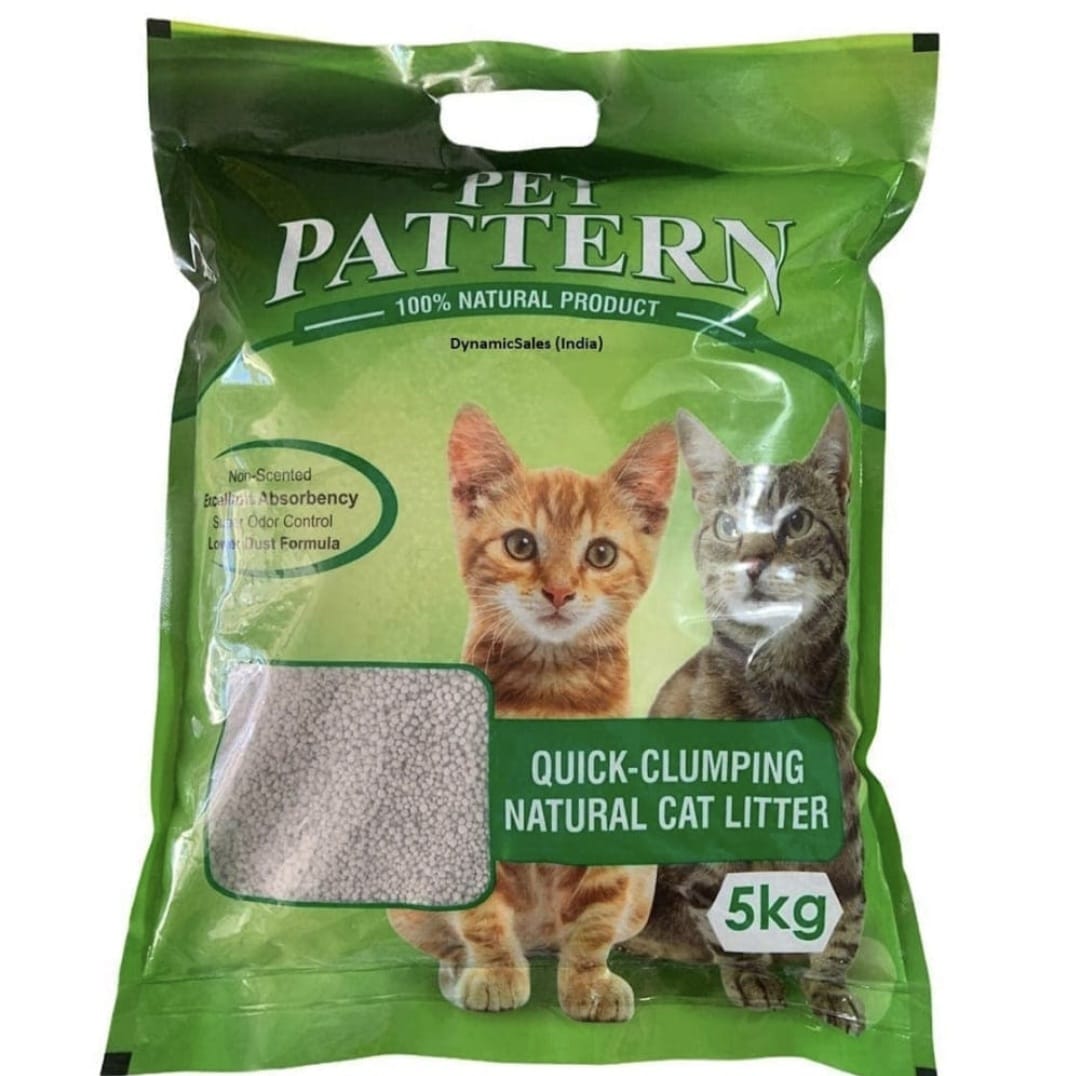 Pat Pattern Natural Clay Quick Clumping Cat Litter