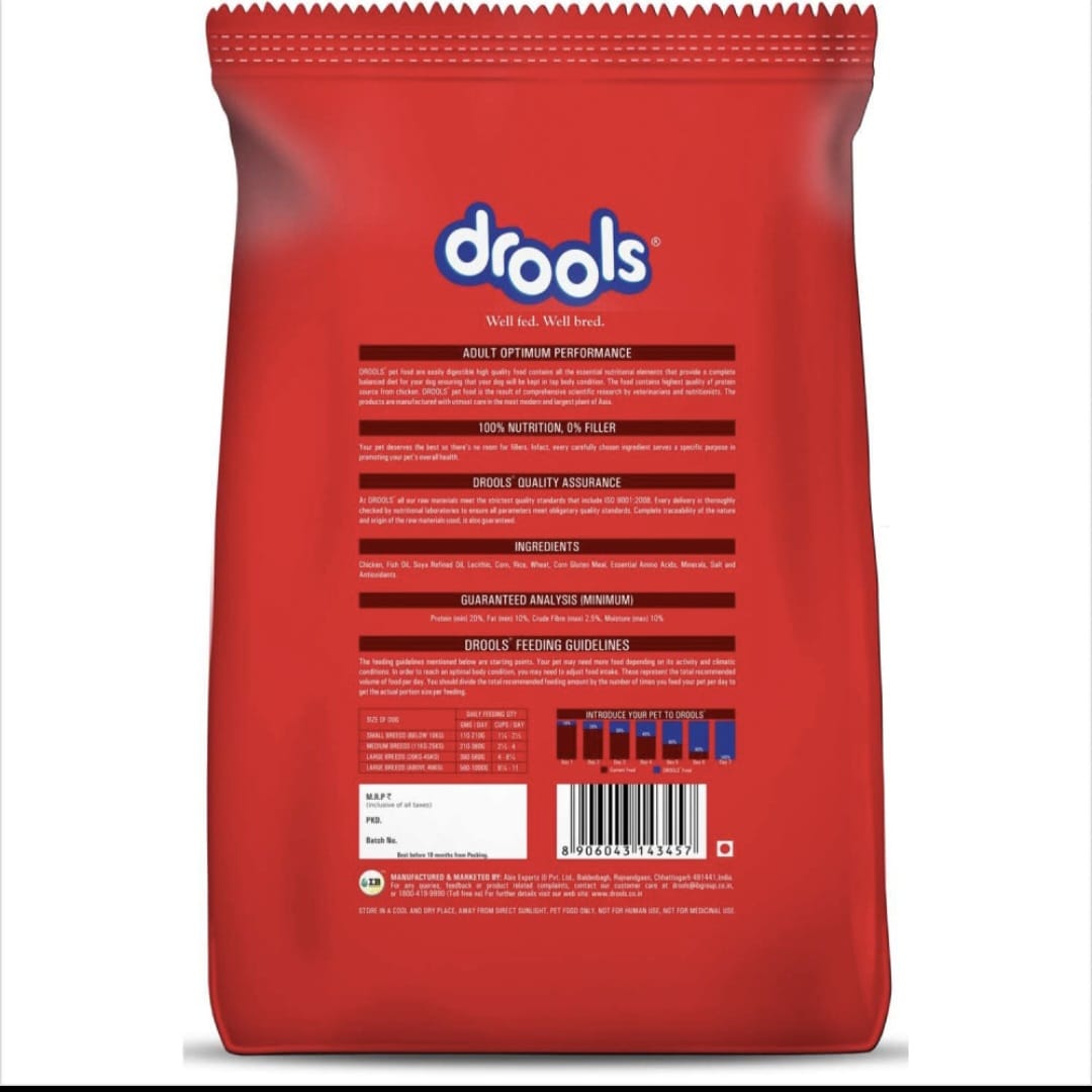 Drools Optimum Performance Adult Dog Dry Food