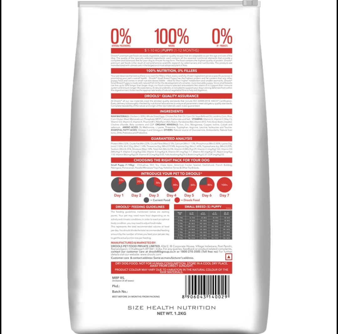 Drools Premium Small Bride Puppy Dog Dry Food