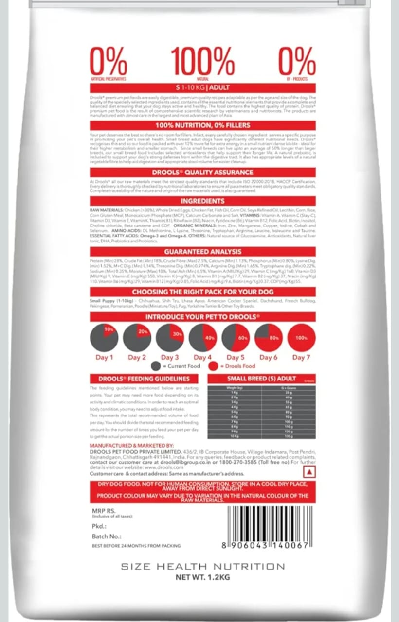 Drools Premium Small Bride Adult Dog Dry Food