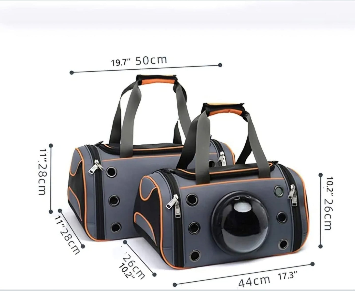 Dogs And Cat Shoulder Travel Bag Cat Dog Carrying Bag Pet Carrier Bag Soft Breathable Small Pet Handbag Cat Backpack(Orange)